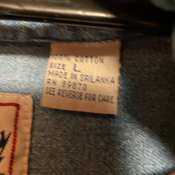 Bimini Bay Outfitters Denim Long Sleeve Shirt Size Large - Picture 4 of 8